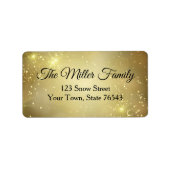 Gold-kerstretourlabel Etiket (Voorkant)