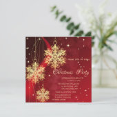 Gold Kerstsierans, Red Corporate Kaart (Staand voorkant)