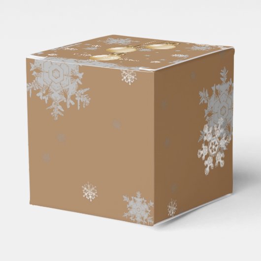 Gold Kerstsierans voor kerstbox Bedankdoosjes (Voorkant Zijde)