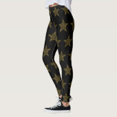 Gold kerstStar-Leggings Leggings (Links)