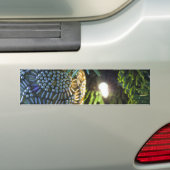 Gold kerstversiering bumpersticker (Op auto)