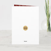 Gold kerstzegelnummers 6:24-26 Foto Feestdagen Kaart (Achterkant)