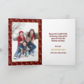 Gold kerstzegelnummers 6:24-26 Foto Feestdagen Kaart (Binnen)