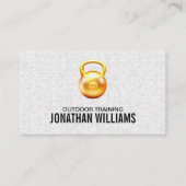 Gold Kettle Bell Logo | Geschiktheid Visitekaartje (Voorkant)