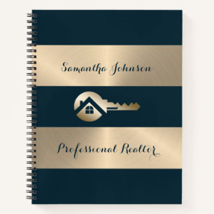 Gold Key Blue Spruce Realtor Business Notitieboek