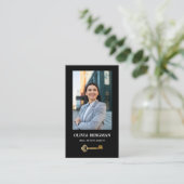 Gold Key Professionele Vastgoed Foto QR CODE Visitekaartje (Staand voorkant)