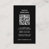 Gold Key Professionele Vastgoed Foto QR CODE Visitekaartje (Achterkant)
