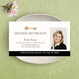 Gold Key Real Estate Agent Foto Visitekaartje