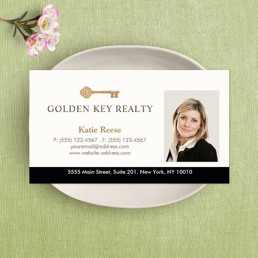 Gold Key Real Estate Agent Foto Visitekaartje