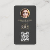 Gold Key Real Estate Agent QR Visitekaartje (Achterkant)