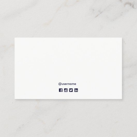 Gold Key Real Estate Agent voegt fotomarine toe Visitekaartje (Achterkant)