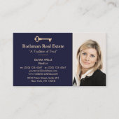 Gold Key Real Estate Agent voegt fotomarine toe Visitekaartje (Voorkant)