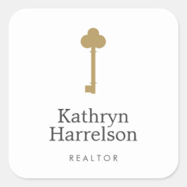  Gold Key Real Estate Interior Designer Vierkante Sticker