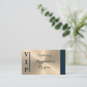 Gold Key VIP Real Estate Client Waardering Kaart Klantenkaartje (Staand voorkant)