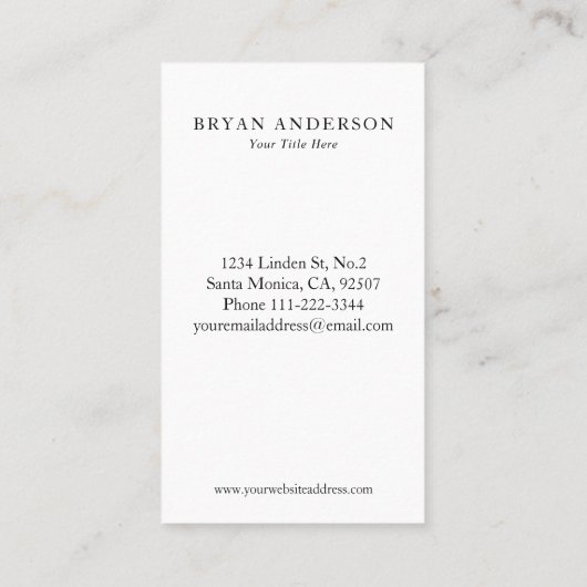  Gold Key Visitekaartje (Achterkant)