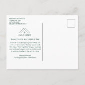 Gold Keys Logo Real Estate Holiday Briefkaart (Achterkant)