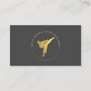 Gold Kickboxing - Karate Logo Visitekaartje