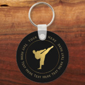 Gold Kickboxing - Karate Sleutelhanger (Voorkant)