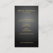 Gold Kickboxing - Karate Visitekaartje (Achterkant)