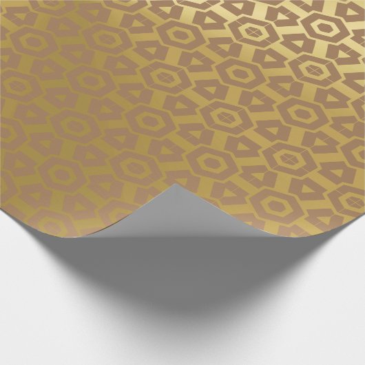 Gold Kijk Cadeaupapier (Hoek)