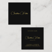 Gold Kijk Calligraded de Naam van het Manuscript E Vierkante Visitekaartje (Voorkant / Achterkant)