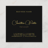 Gold Kijk Calligraded de Naam van het Manuscript E Vierkante Visitekaartje (Achterkant)