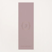 Gold Kijk Monogrammed Fitness Sjabloon Trendy Yogamat (Voorkant)