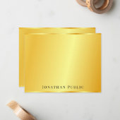 Gold Kijk op maat van de Elegant Trendy Sjabloon (Voorkant / Achterkant in situ)