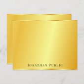 Gold Kijk op maat van de Elegant Trendy Sjabloon (Voorkant / Achterkant)