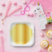 Gold Kijk Trendy Elegant Glamoureuze Sjabloon Papieren Bordje (Feest)