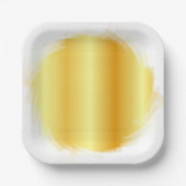 Gold Kijk Trendy Elegant Glamoureuze Sjabloon Papieren Bordje (Voorkant)