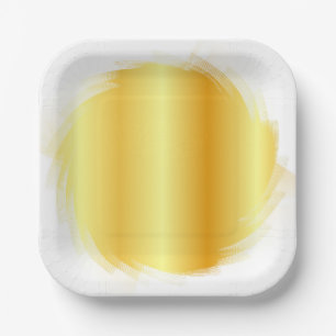 Gold Kijk Trendy Elegant Glamoureuze Sjabloon Papieren Bordje