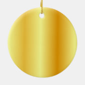 Gold Kijk Trendy Handgeschreven Manuscript Sjabloo Keramisch Ornament (Achterkant)