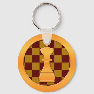 Gold King Chess Piece Sleutelhanger