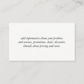 Gold Kiss Luxe Visitekaartje (Achterkant)