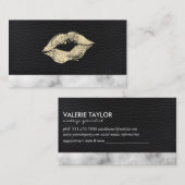 Gold Kiss make up Marble Luxe Appointment Afsprakenkaartje (Voorkant / Achterkant)