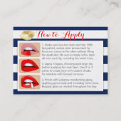 Gold Kisses op blauw en wit - Kaart voor aanvraag  Visitekaartje (Voorkant)