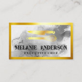 Gold Knife en Whisk | Goudgrens Visitekaartje (Voorkant)