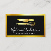 Gold Knife en Whisk | Uitvoerend | Visitekaartje (Voorkant)