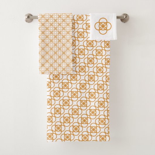 Gold Knot Bad Handdoek (Insitu)