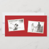 Gold Knot Double Happiness Chinese Weddenfoto Save The Date (Achterkant)