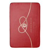 Gold Knot Union Double Happiness Chinese Wedding Badmat (Voorkant Verticaal)