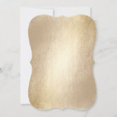 Gold Knot Union Double Happiness Chinese Wedding Kaart (Achterkant)