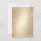 Gold Knot Union Double Happiness Chinese Wedding RSVP Kaartje (Achterkant)