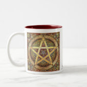 Gold Knotwork Pentacle Mok (Links)