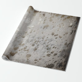 Gold Koeienhuid Afdruk Metaalachtig verpakkingspap Cadeaupapier