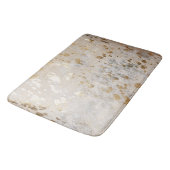 Gold Koeienhuid Print Metallic Badmat (Gekanteld)