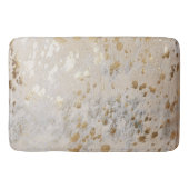 Gold Koeienhuid Print Metallic Badmat (Voorkant)
