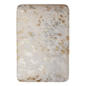 Gold Koeienhuid Print Metallic Badmat (Voorkant Verticaal)
