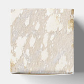 Gold Koeienhuid Print Metallic Bedankdoosjes (Bovenkant)